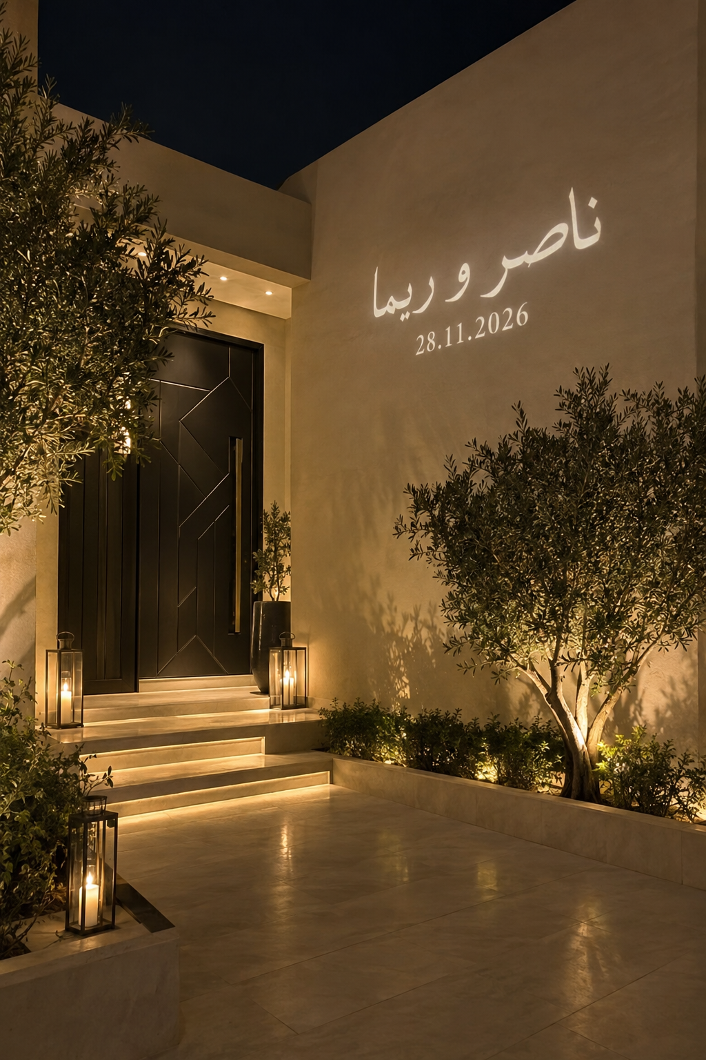إسقاط واقعي لاسمي ناصر و ريما مع تاريخ المناسبة
